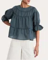 Merlette Sol Top In Deep Slate In Blue