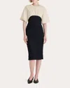 Merlette Solene Cotton Midi Dress In White