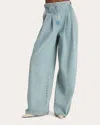 Merlette Tribeca Rigid High-rise Barrel Jeans In Blue