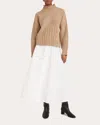 Merlette Women's Valais Patchwork-knit Wool-blend Sweater