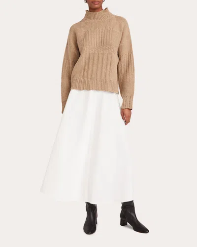 Merlette Women's Valais Patchwork-knit Wool-blend Sweater