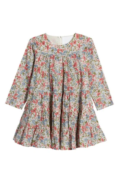 Merlette X Liberty London Kids' Soliman Floral Print Dress In Liberty Pink Print