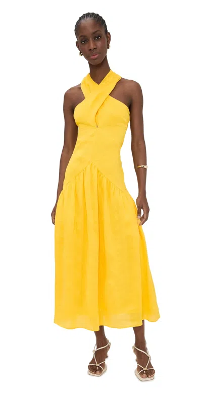 Merlette Zadie Dress Lemon In Yellow
