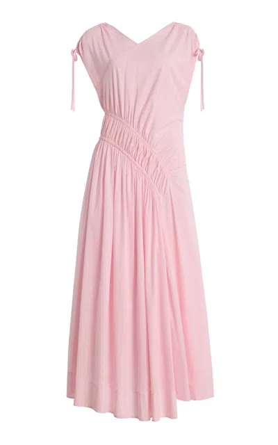 Merlette Zephyr Cotton-voile Dress In Pink