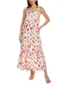 Merlette Zuma Maxi Dress In Pink Floral Print