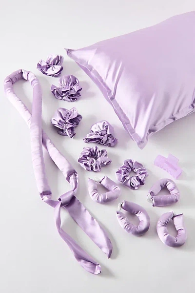 Mermade Hair Satin Heatless Curl Style Kit In Lilac At Urban Outfitters In Purple
