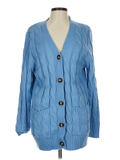 Pre-owned Merokeety Cardigan Sweater In Blue