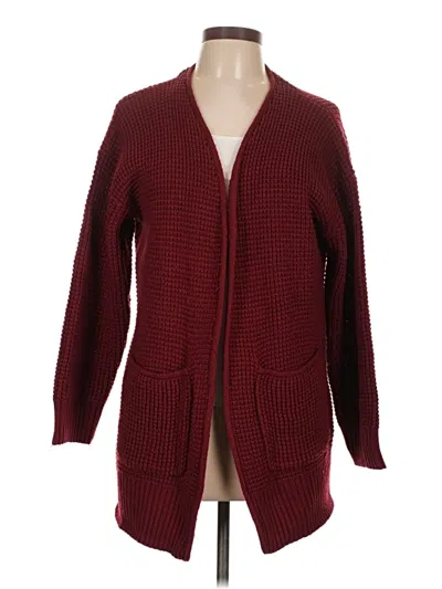 Pre-owned Merokeety Cardigan Sweater In Burgundy