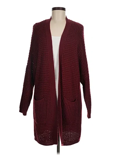Pre-owned Merokeety Cardigan Sweater In Burgundy