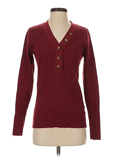 Pre-owned Merokeety Cardigan Sweater In Burgundy
