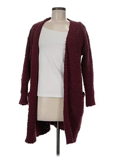 Pre-owned Merokeety Cardigan Sweater In Burgundy