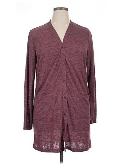 Pre-owned Merokeety Cardigan Sweater In Burgundy