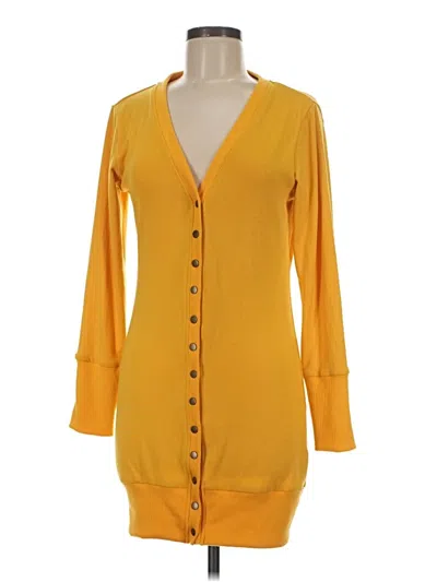 Pre-owned Merokeety Cardigan Sweater In Yellow