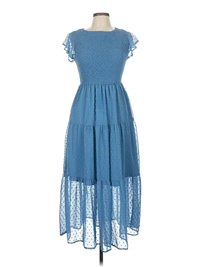 Pre-owned Merokeety Casual Dress In Blue