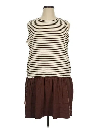 Pre-owned Merokeety Casual Dress In Brown