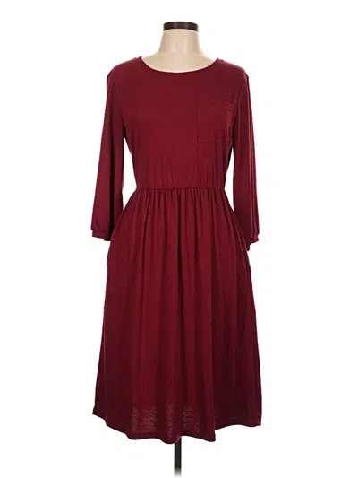 Pre-owned Merokeety Casual Dress In Burgundy