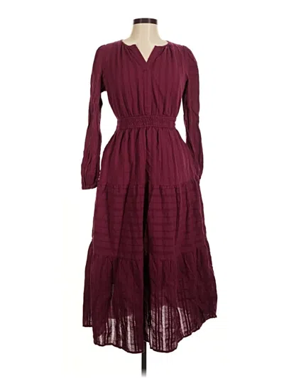 Pre-owned Merokeety Casual Dress In Burgundy