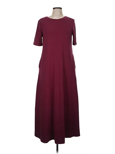 Pre-owned Merokeety Casual Dress In Burgundy