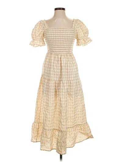 Pre-owned Merokeety Casual Dress In Yellow