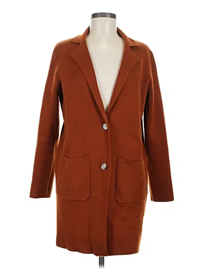 Pre-owned Merokeety Coat In Brown