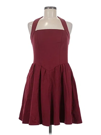 Pre-owned Merokeety Cocktail Dress In Burgundy