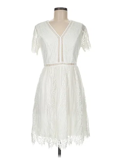 Pre-owned Merokeety Cocktail Dress In White