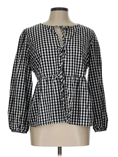 Pre-owned Merokeety Long Sleeve Blouse In Black