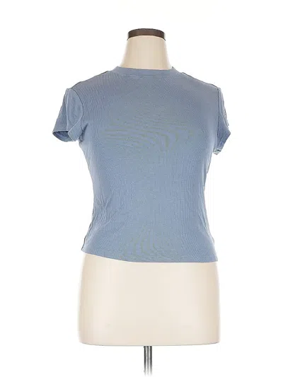 Pre-owned Merokeety Short Sleeve Turtleneck In Blue