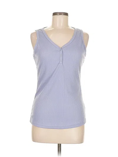 Pre-owned Merokeety Sleeveless Top Blue Scoop Neck Tops