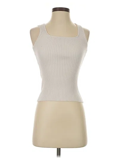 Pre-owned Merokeety Tank Top Ivory Halter Neckline Tops