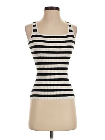 Pre-owned Merokeety Tank Top Ivory Strapless Neckline Tops