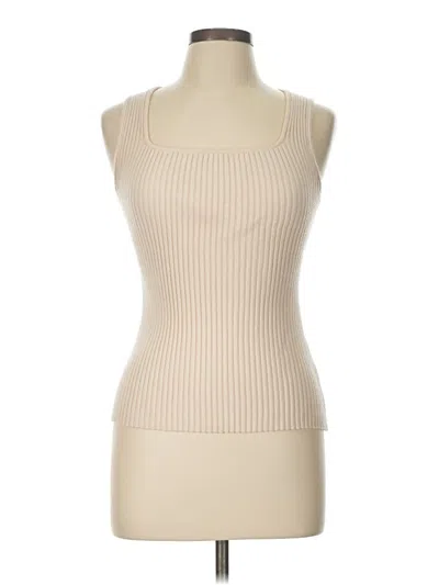 Pre-owned Merokeety Tank Top Tan Halter Neckline Tops