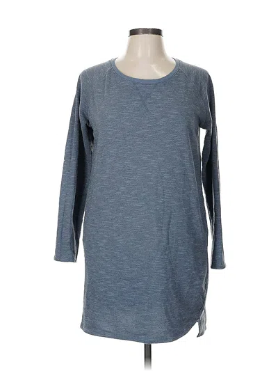 Pre-owned Merona 3/4 Sleeve T-shirt In Blue
