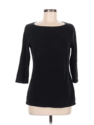 Pre-owned Merona 3/4 Sleeve T-shirt In Black