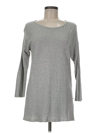 Pre-owned Merona 3/4 Sleeve T-shirt In Gray