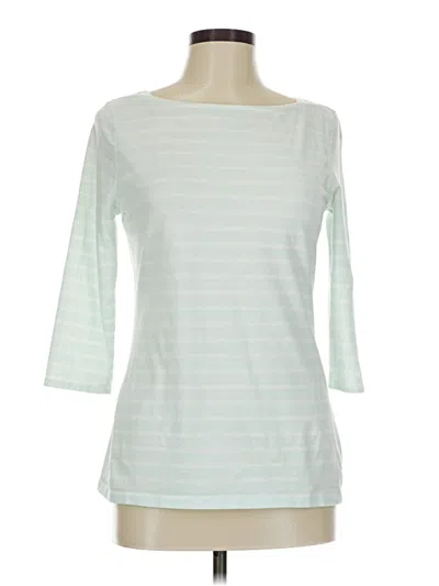 Pre-owned Merona 3/4 Sleeve T-shirt In Green