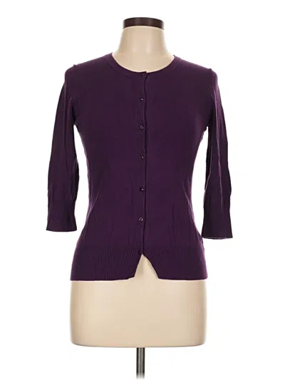 Pre-owned Merona 3/4 Sleeve T-shirt In Purple