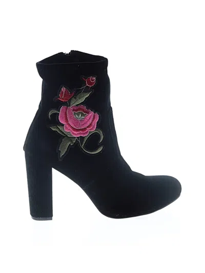 Pre-owned Merona Ankle Boots In Black