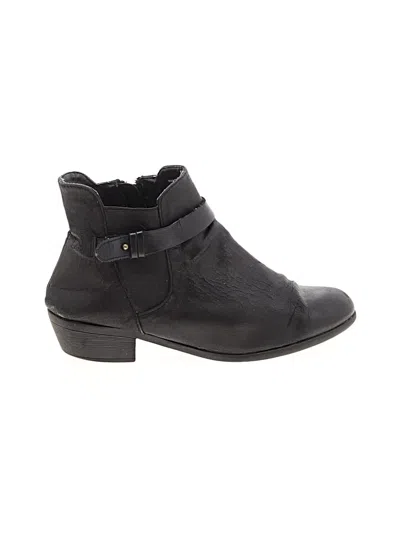 Pre-owned Merona Ankle Boots In Black