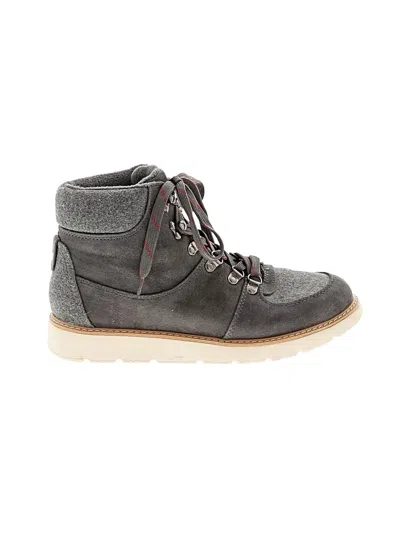 Pre-owned Merona Ankle Boots In Gray