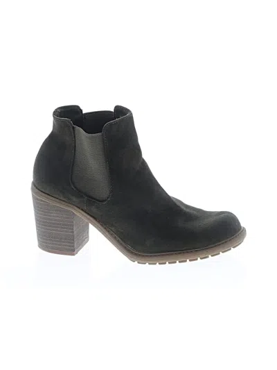 Pre-owned Merona Ankle Boots In Green