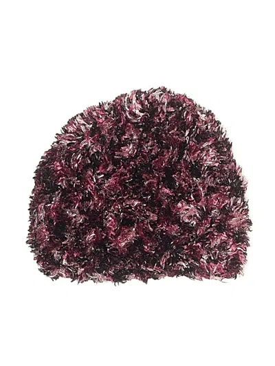 Pre-owned Merona Beanie Hat In Burgundy