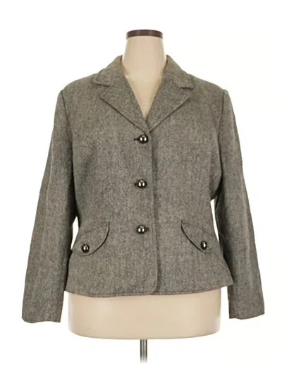Pre-owned Merona Blazer Jacket In Gray