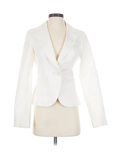 Pre-owned Merona Blazer Jacket In Ivory