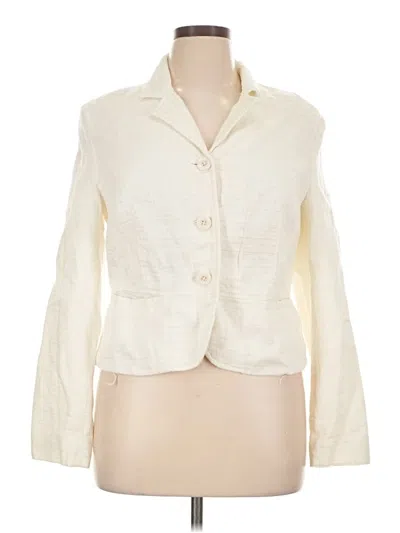 Pre-owned Merona Blazer Jacket In Ivory
