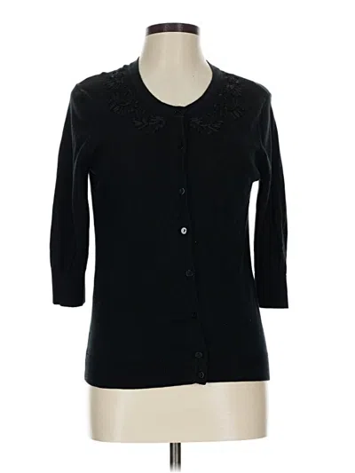 Pre-owned Merona Cardigan Sweater In Black