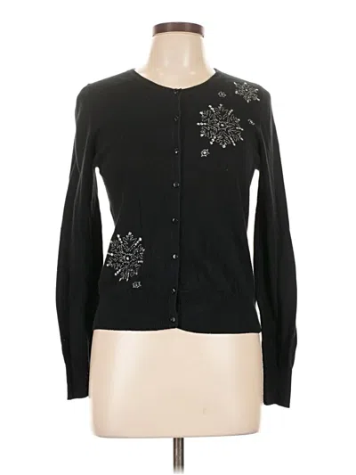 Pre-owned Merona Cardigan Sweater In Black