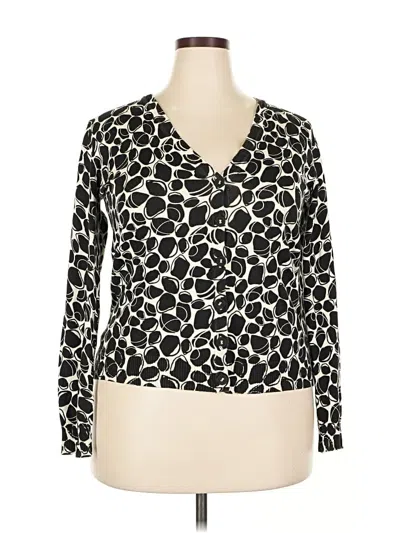 Pre-owned Merona Cardigan Sweater In Black