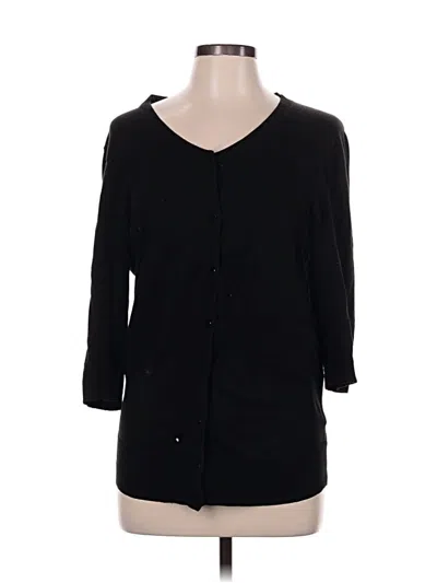 Pre-owned Merona Cardigan Sweater In Black