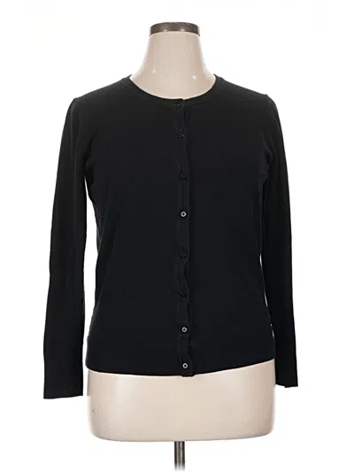 Pre-owned Merona Cardigan Sweater In Black